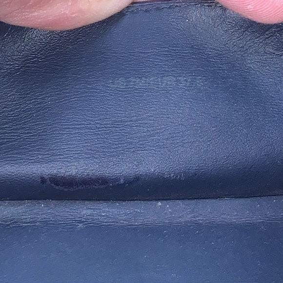 Vince Blair Navy Python Sneakers Women's 7/37.5 Slip On Round Toe Platform GUC - Picture 9 of 11